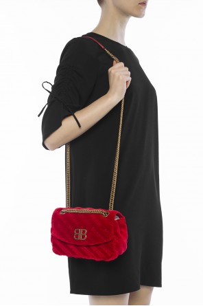 Logo-embroidered quilted shoulder bag, zdjęcie 2 Logo-embroidered quilted shoulder bag od Balenciaga